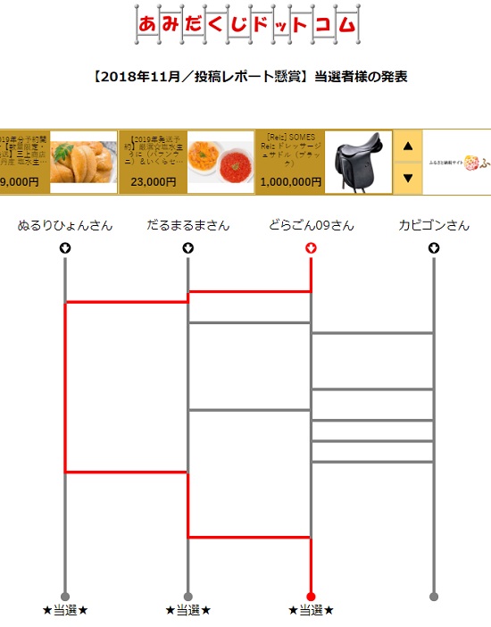 18年11月 投稿レポート懸賞 当選者様の発表 エステ猿